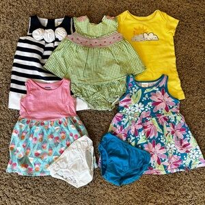 Colorful Baby Girl Dress Set